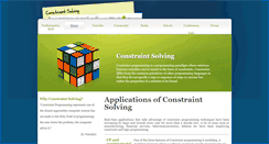 Desktop Screenshot of constraintsolving.com