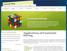 Tablet Screenshot of constraintsolving.com