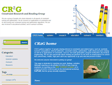 Tablet Screenshot of cr2g.constraintsolving.com